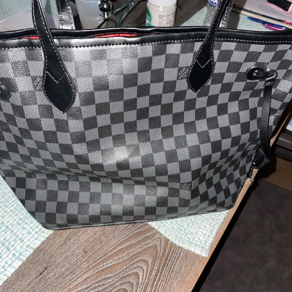 Black Gray and Red bag set.